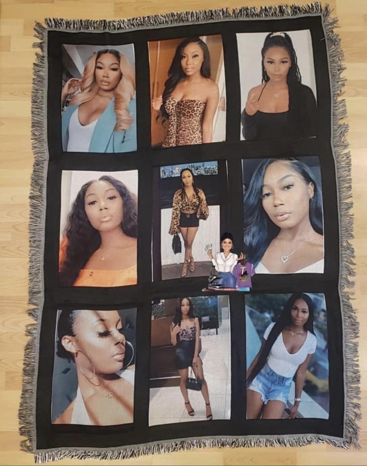 Custom 9 Panel Photo Blanket