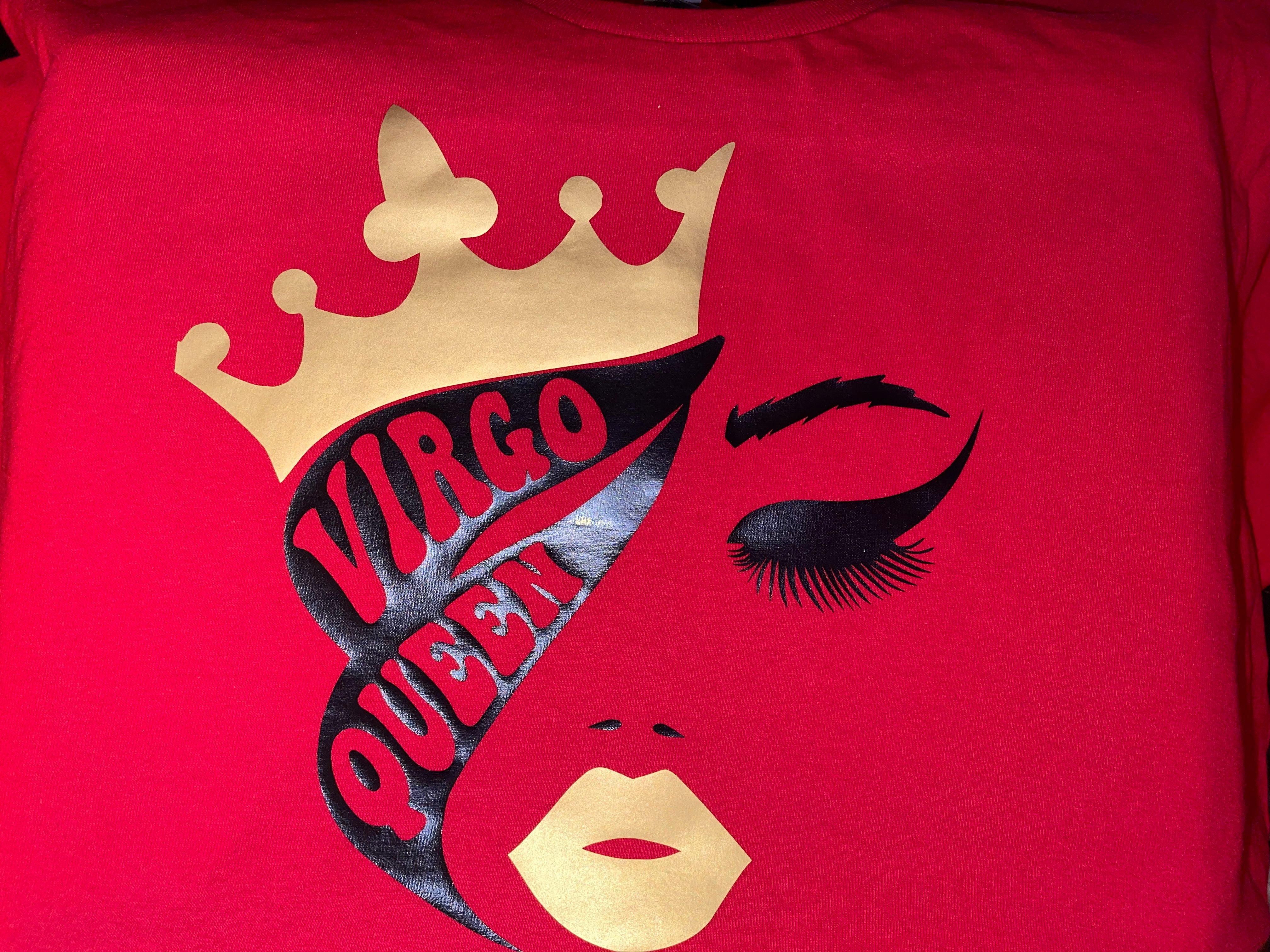 Virgo Queen w. Crown Tshirt