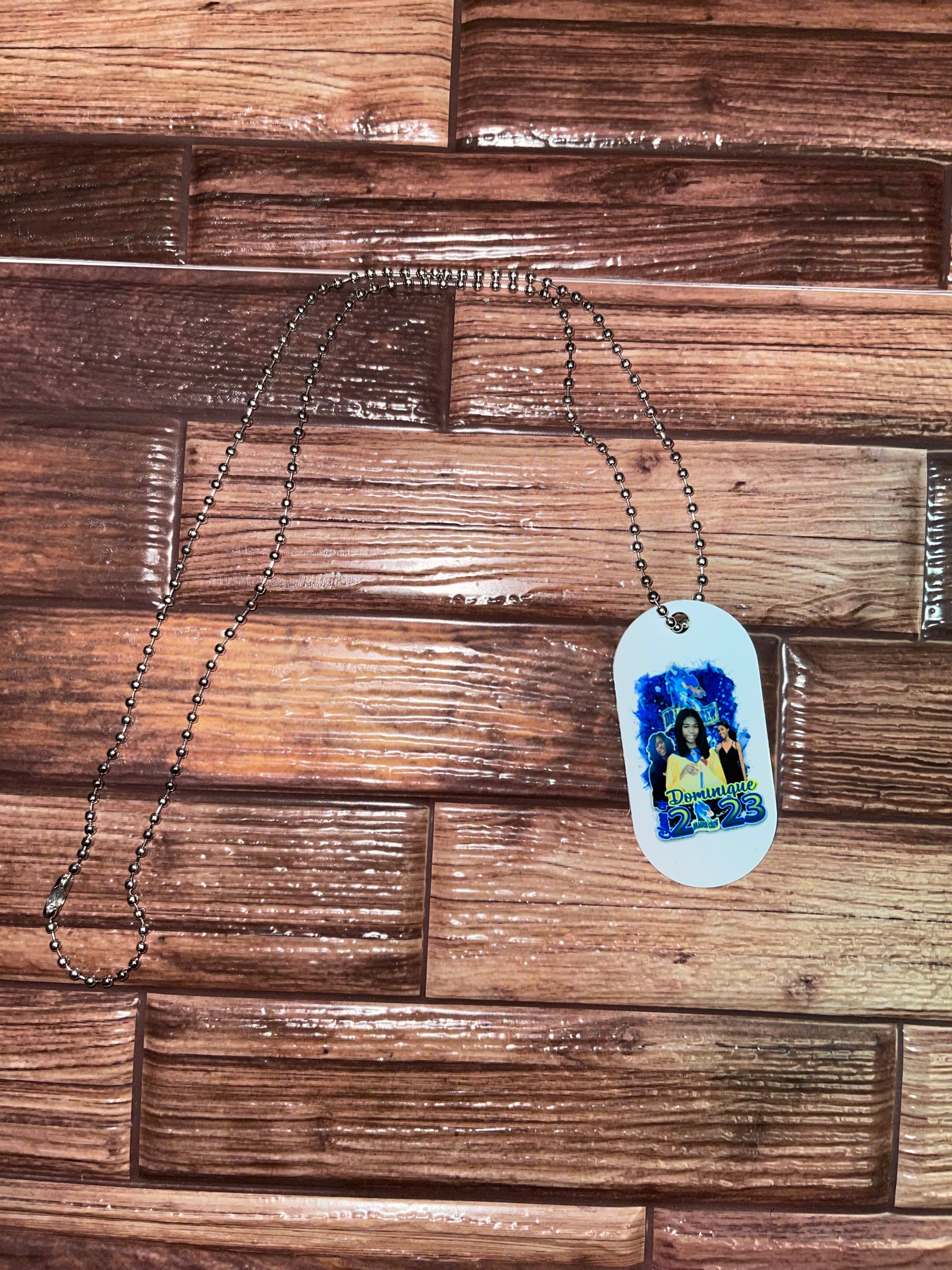 Double Sided Graduation Dog Tag