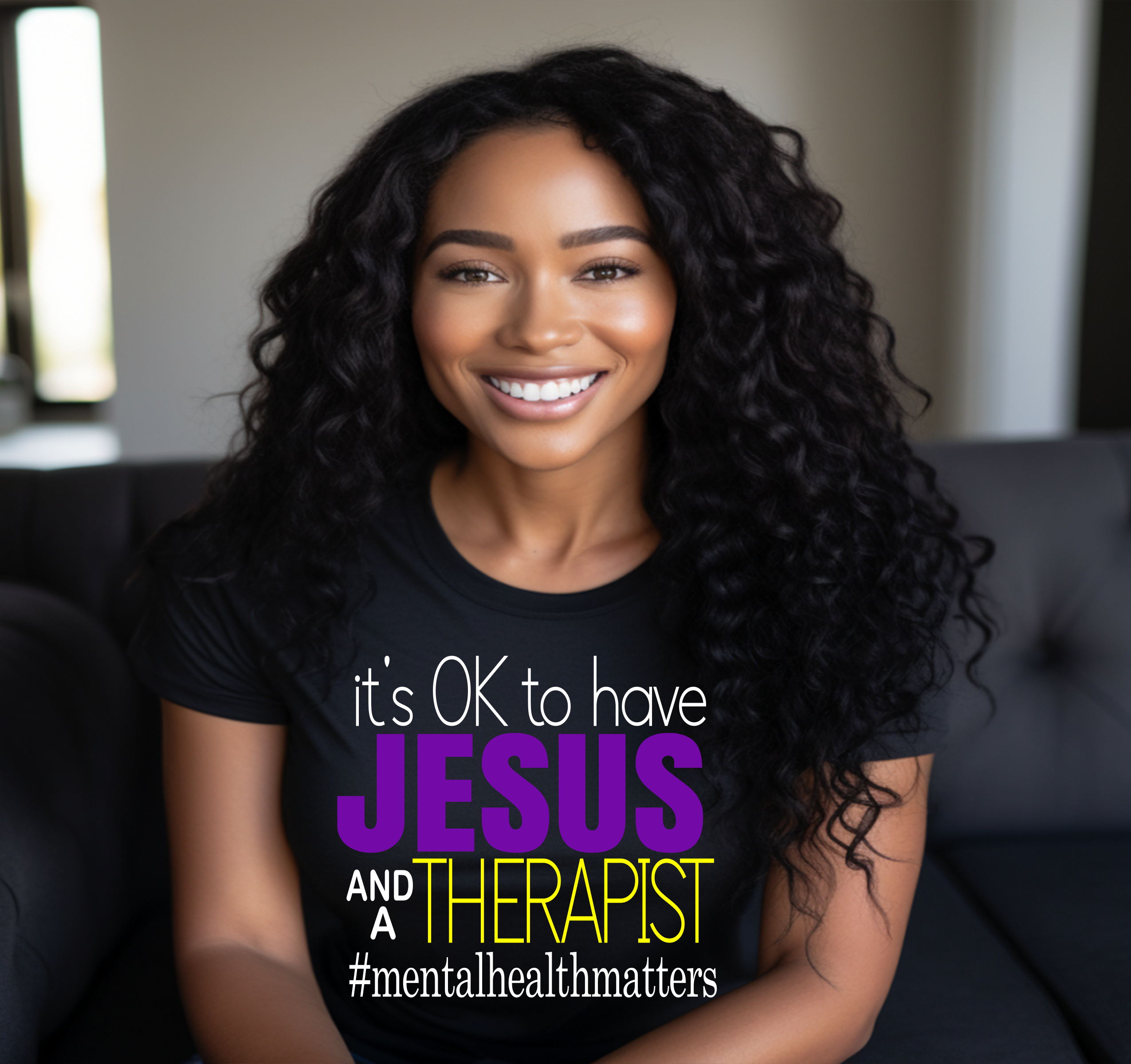 It's ok to have Jesus and A Therapist Tshirt