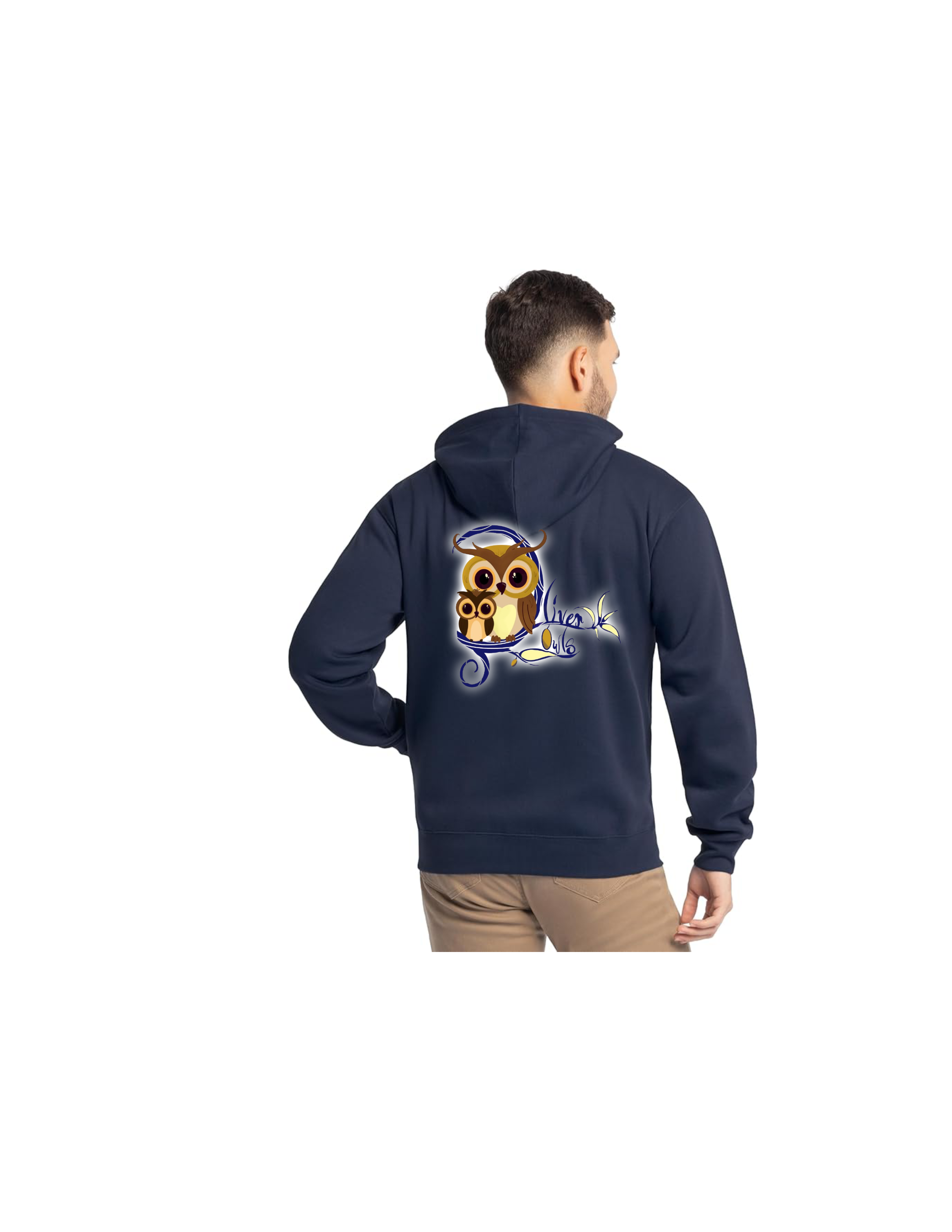 Adult Navy Blue Zip Up Hoodie