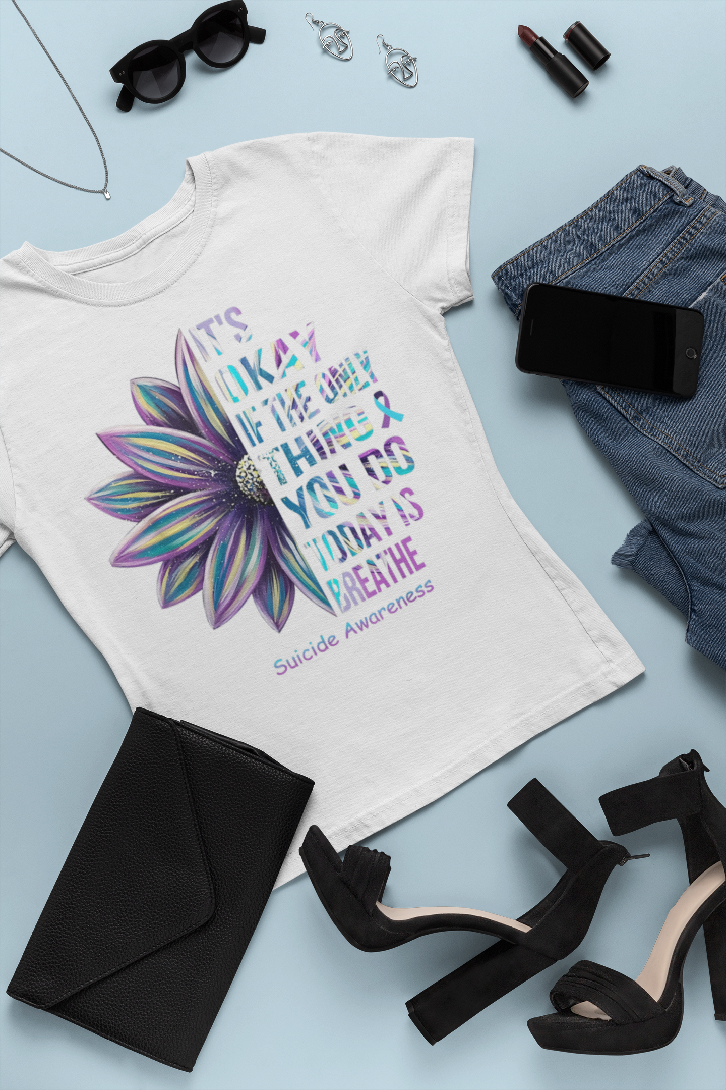 It's Okay If The Only Thing You Do Today Is Breathe Tshirt