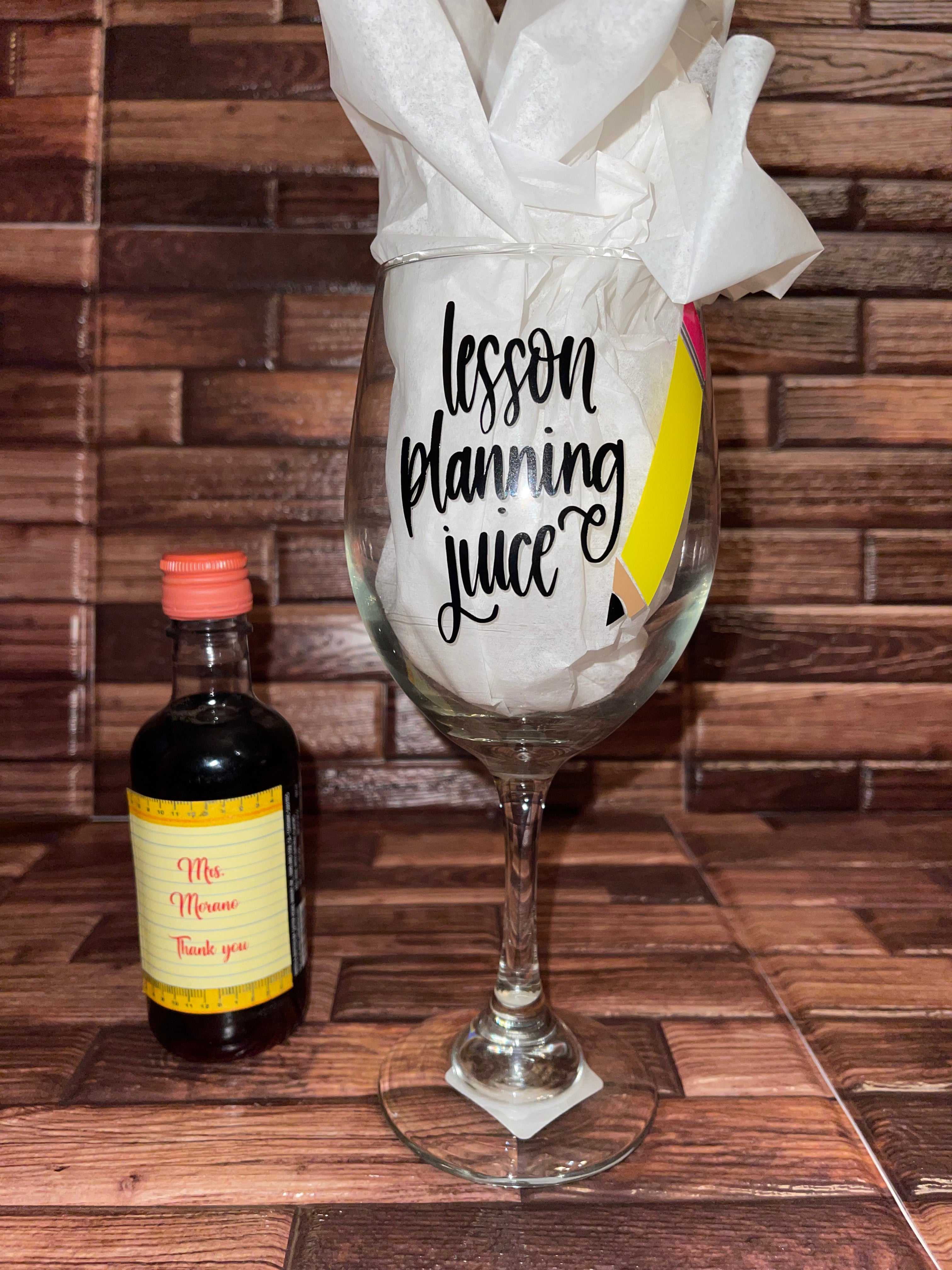 Lesson Planning Juice Wine Glass