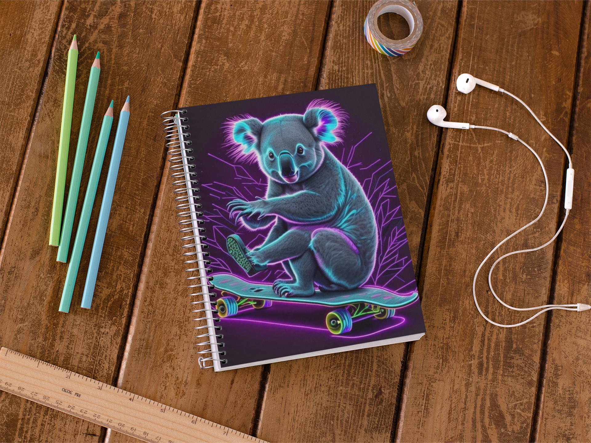 Cool Koala 1 Subject Notebook