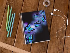 Glowing Butterfly Notebook