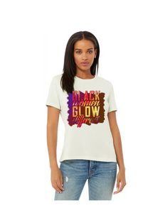 BLACK women GLOW different Tshirt