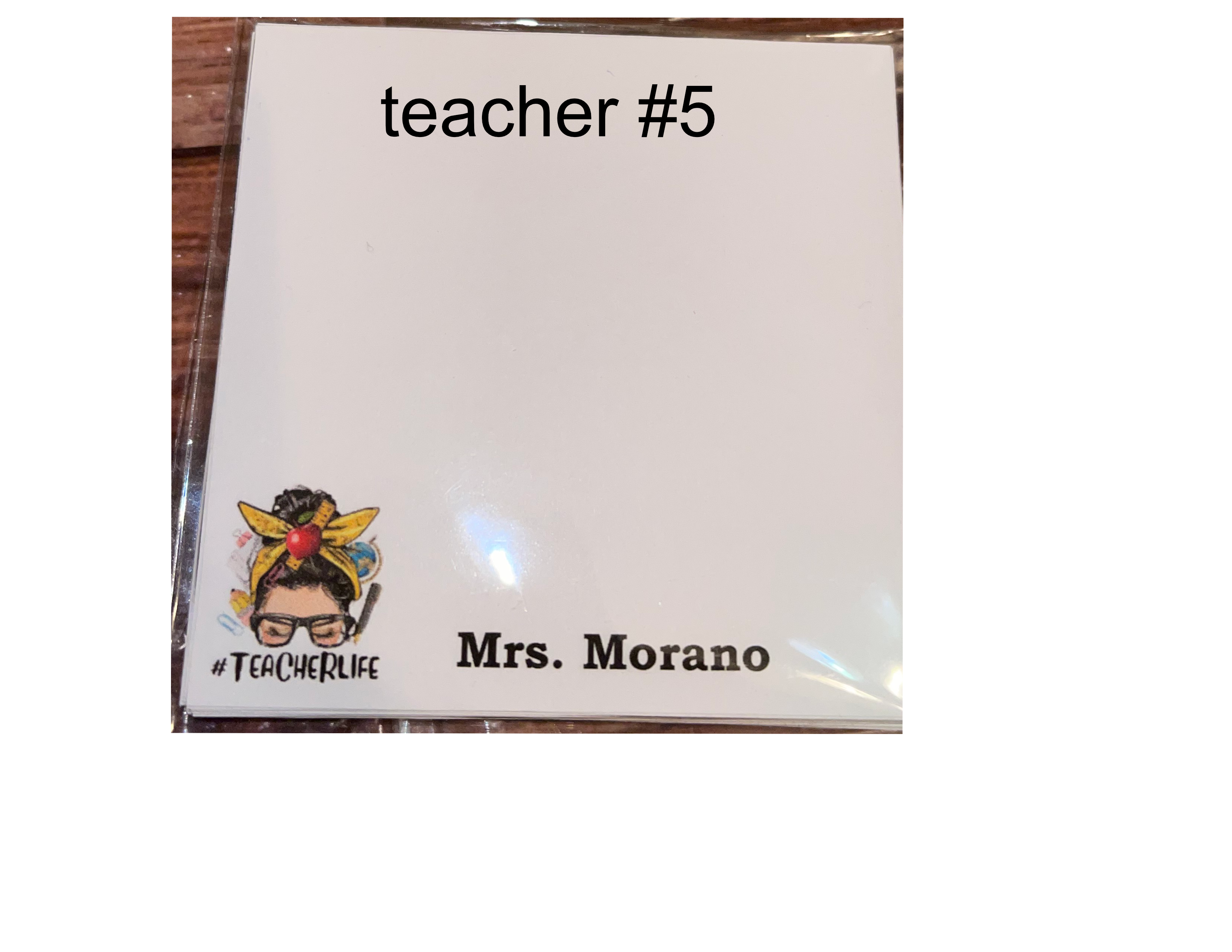 #TEACHERLIFE Post Notes 3x3 Personalized Post Notes
