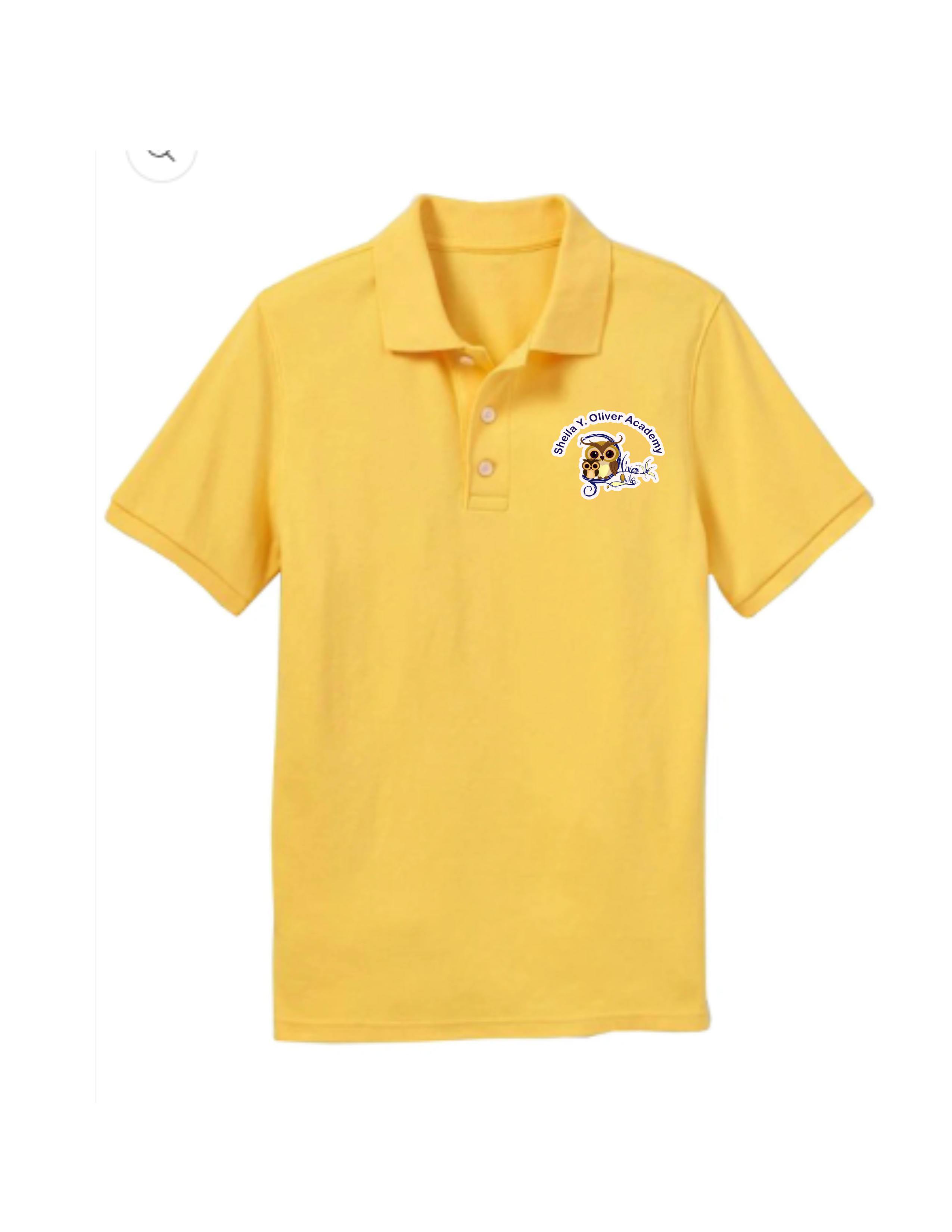 Short Yellow Sleeve Youth Polo
