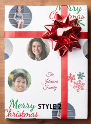 Personalized wrapping paper