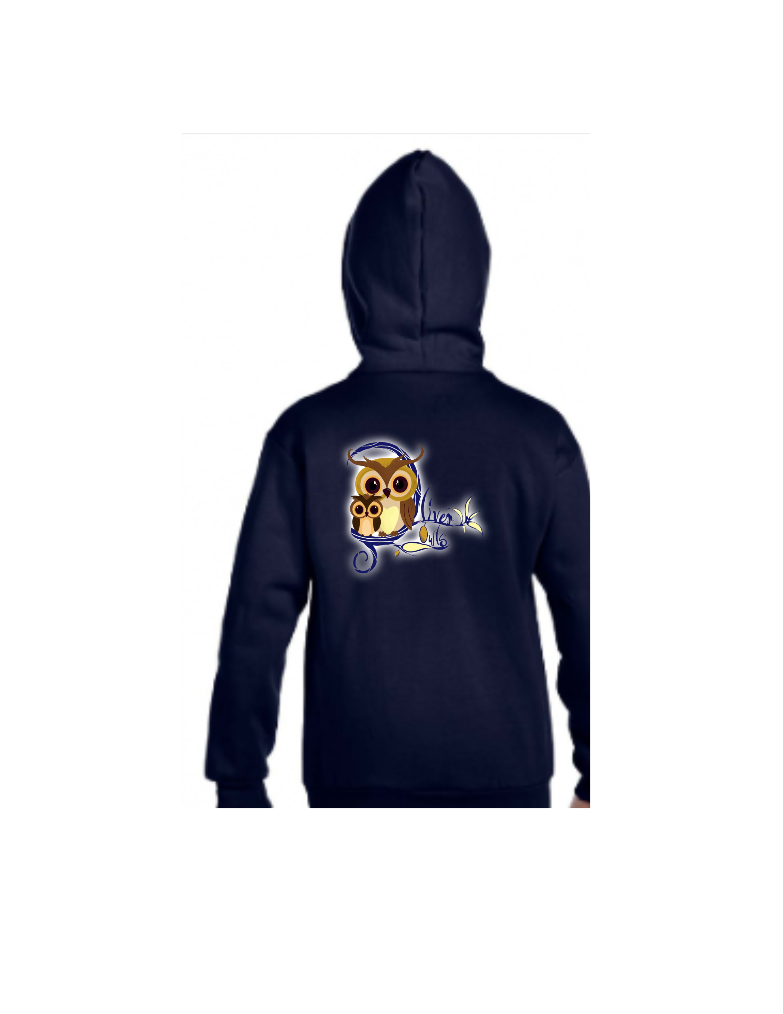 Youth Navy Blue Zip Up Hoodie