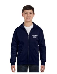 Youth Navy Blue Zip Up Hoodie