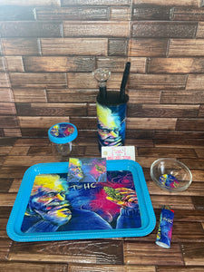 Einstein 15oz Cold Smoke Tumbler w. Matching Rolling Tray Set