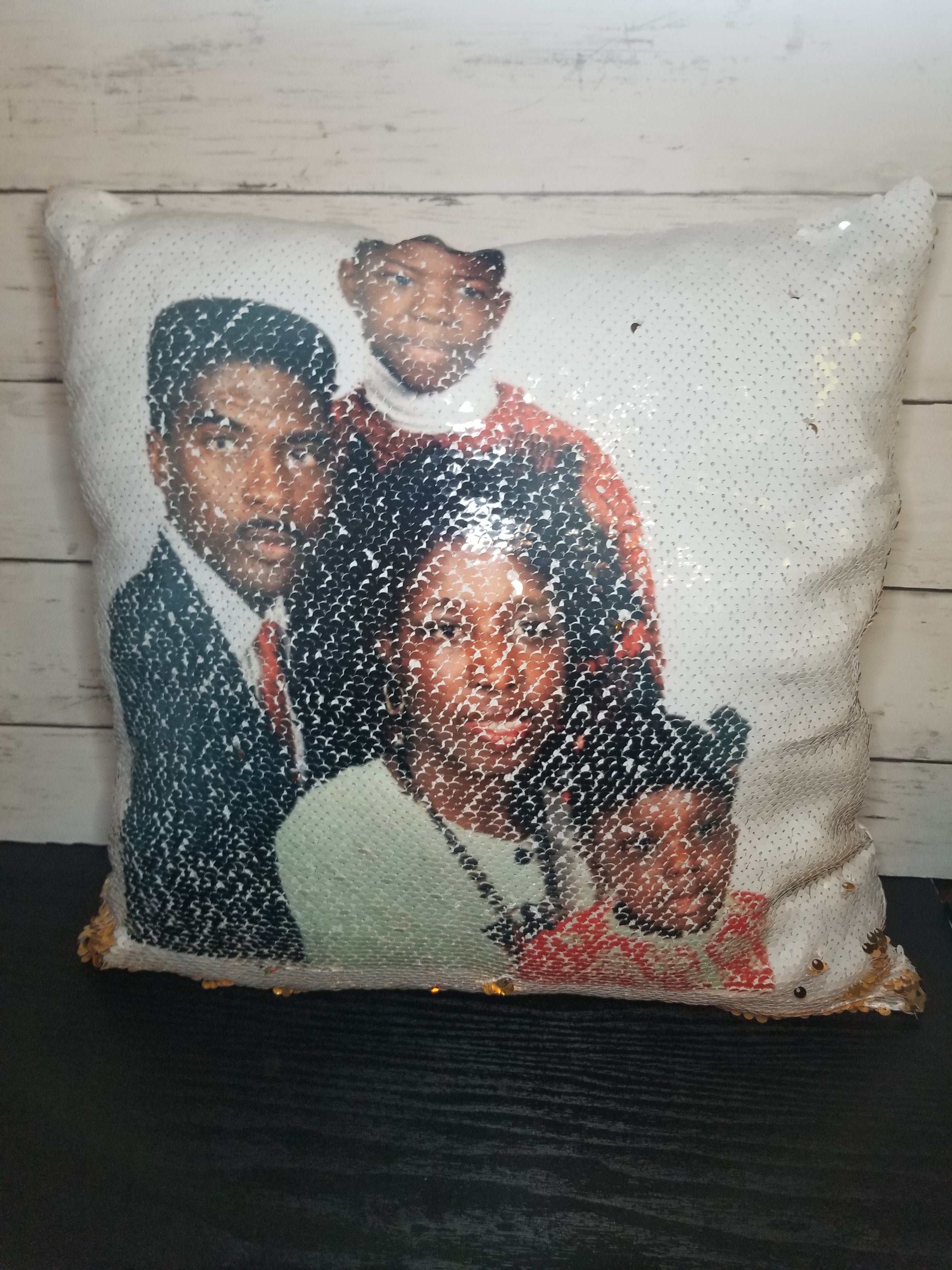 Custom Photo Sequin Pillow