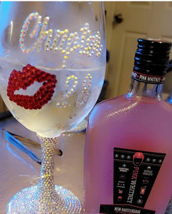 Blinged Birthday Wine Glass