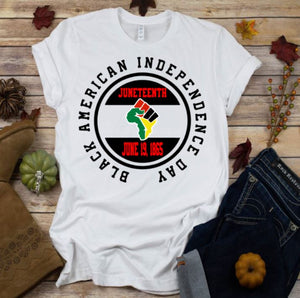 Black American Independence Day TShirt