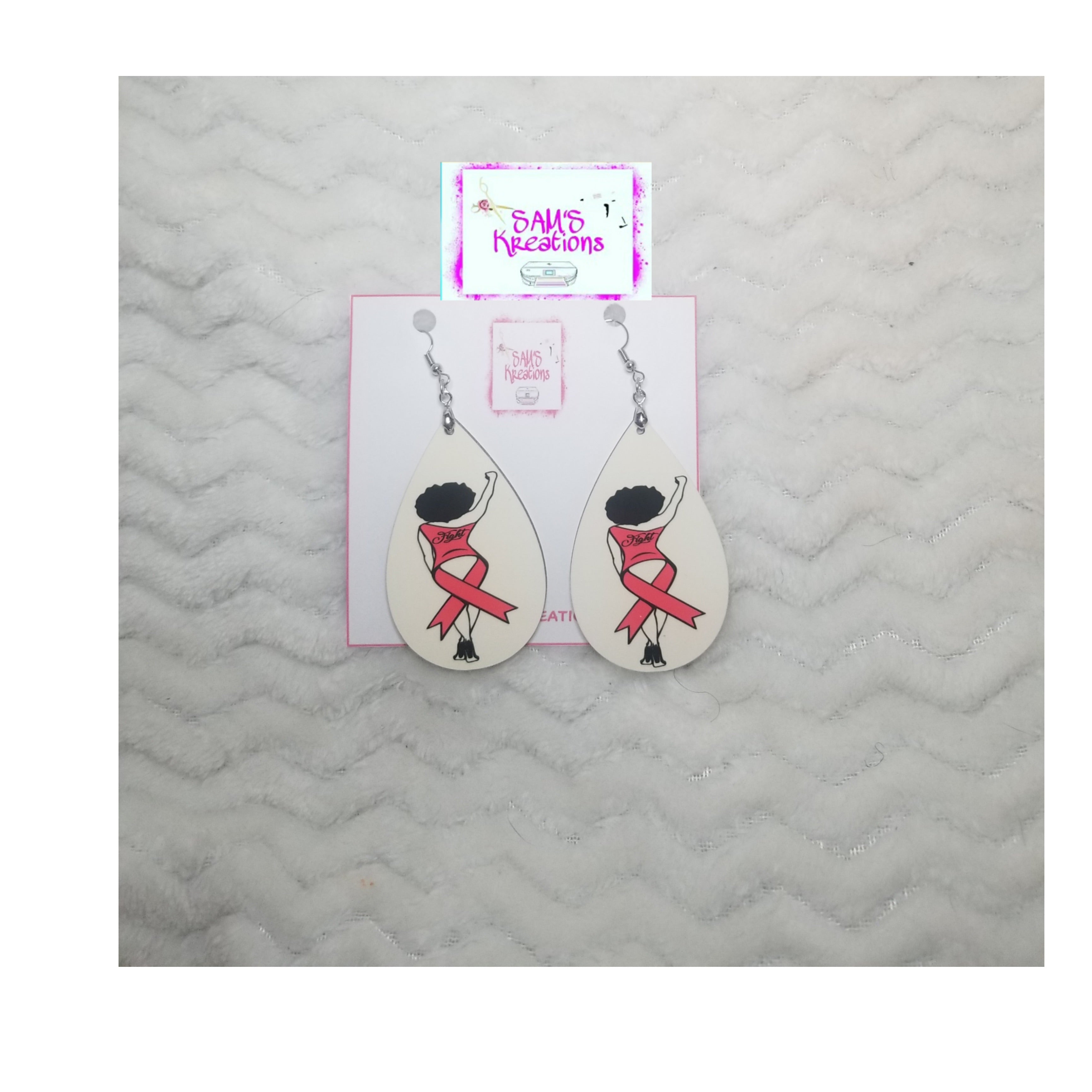 Teardrop Photo Earrings