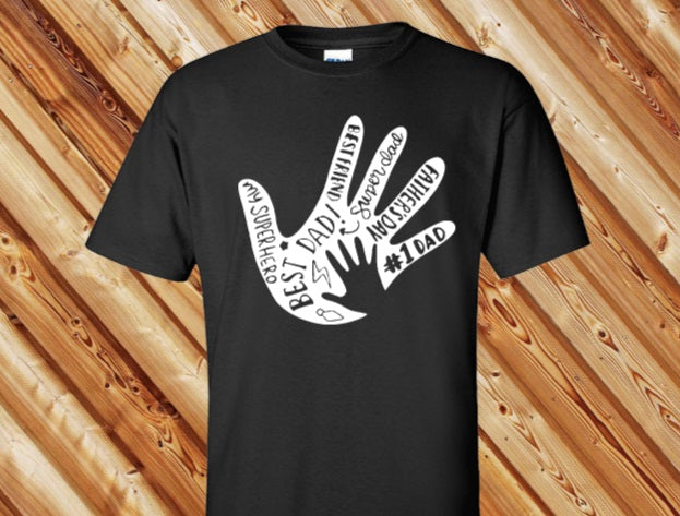 Best Dad Hand Tshirt