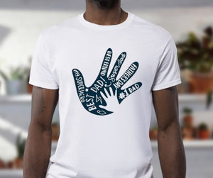 Best Dad Hand Tshirt