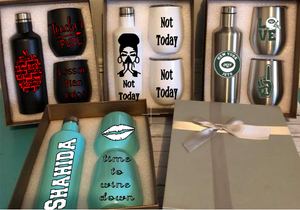 Custom Tumbler Set