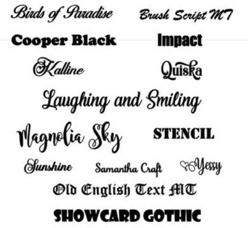 Name Tumbler Set