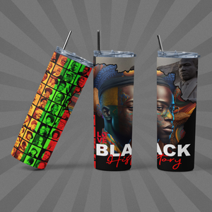 LOVE Black History Male Tumbler w. Ancestors