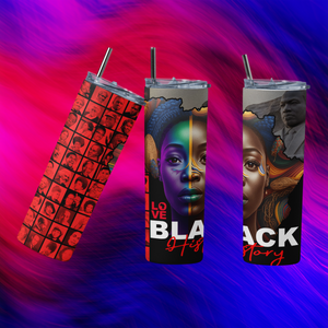 LOVE Black History Lady Tumbler w. Ancestors