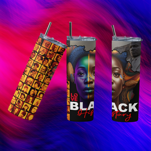 LOVE Black History Lady Tumbler w. Ancestors