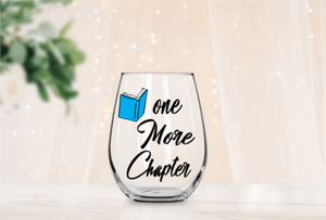 One More Chapter Wine Glass