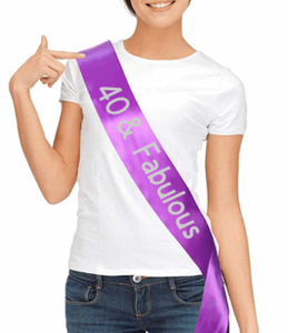 Customized Satin Birthday Sash